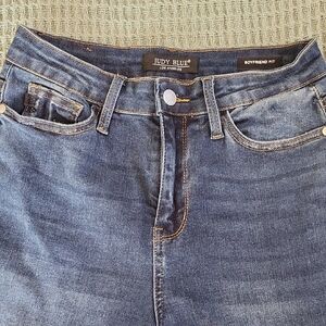 Judy Blue Boyfriend Jeans - Dark Blue